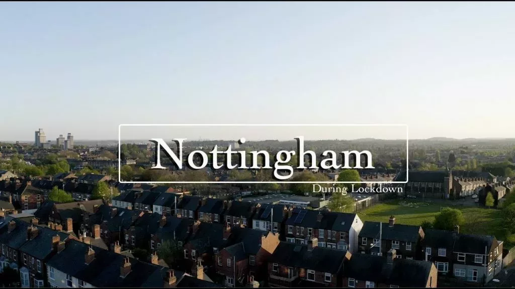 Nottingham drone video #covid-19