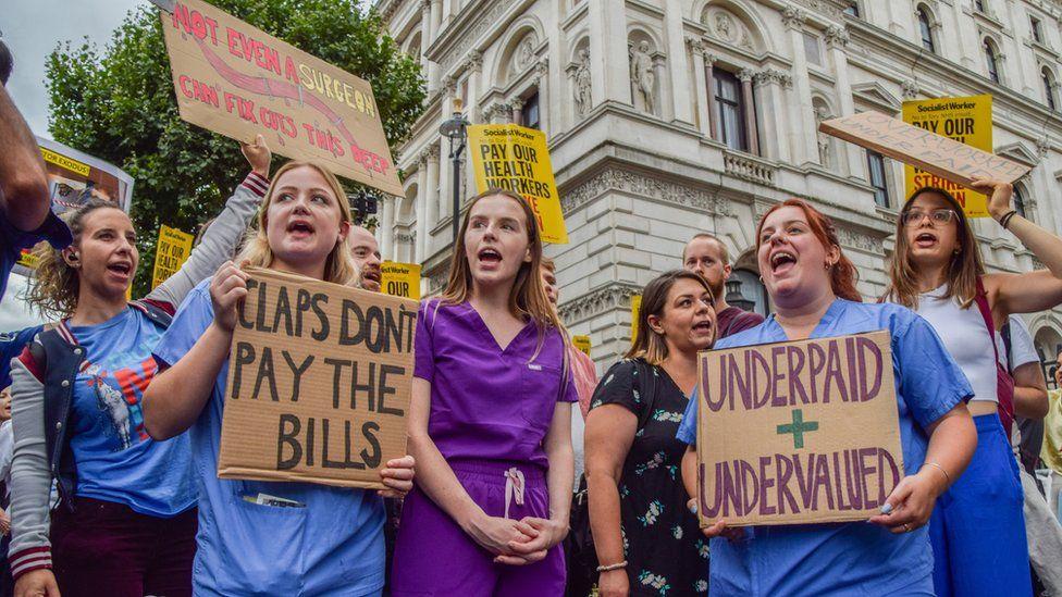 Nottingham Nurses strike wages